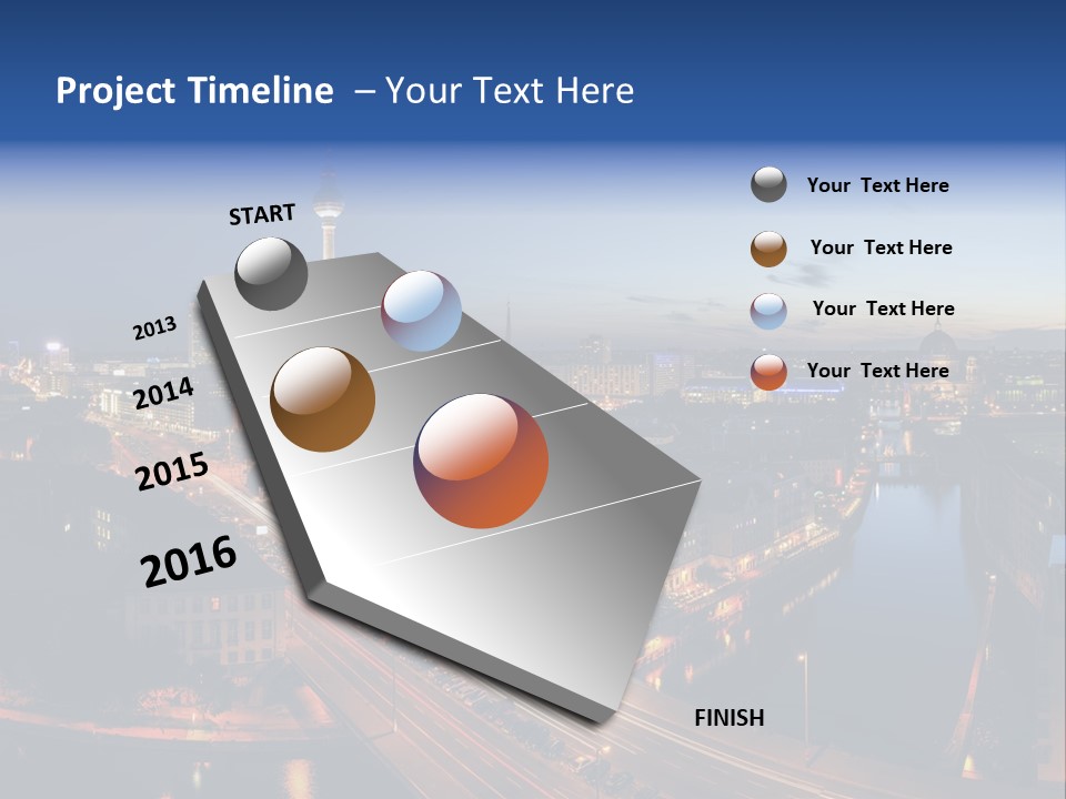 Panorama Tower Wall PowerPoint Template