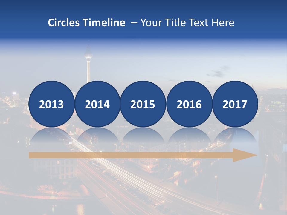 Panorama Tower Wall PowerPoint Template