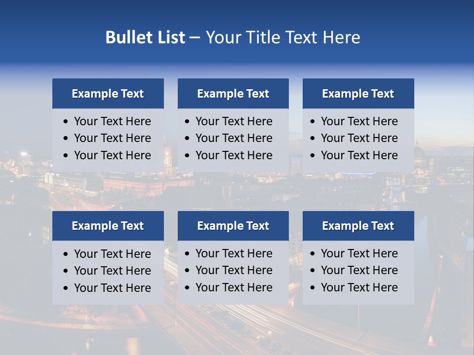 Panorama Tower Wall PowerPoint Template