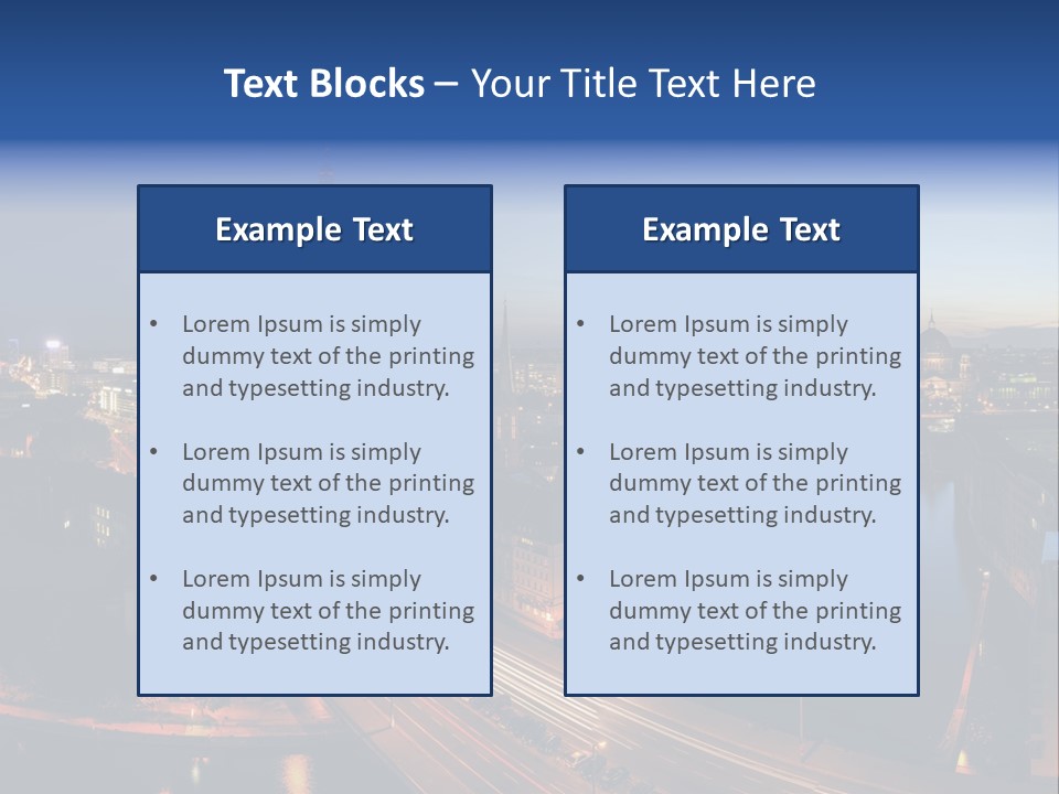 Panorama Tower Wall PowerPoint Template