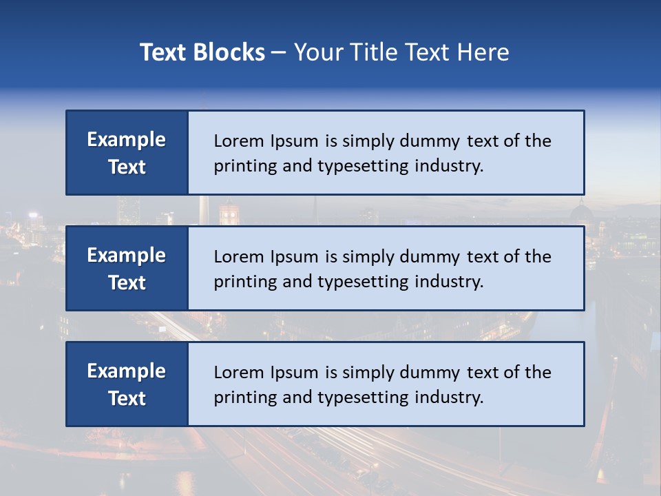 Panorama Tower Wall PowerPoint Template