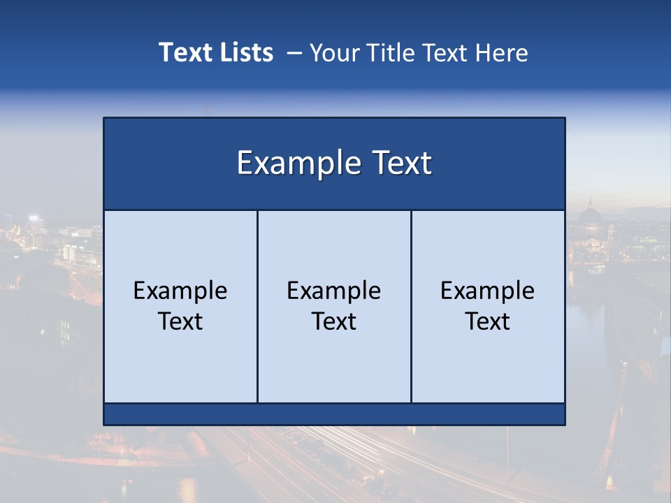 Panorama Tower Wall PowerPoint Template