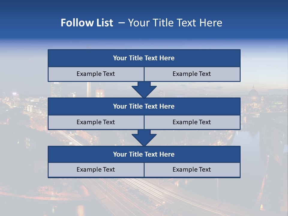Panorama Tower Wall PowerPoint Template