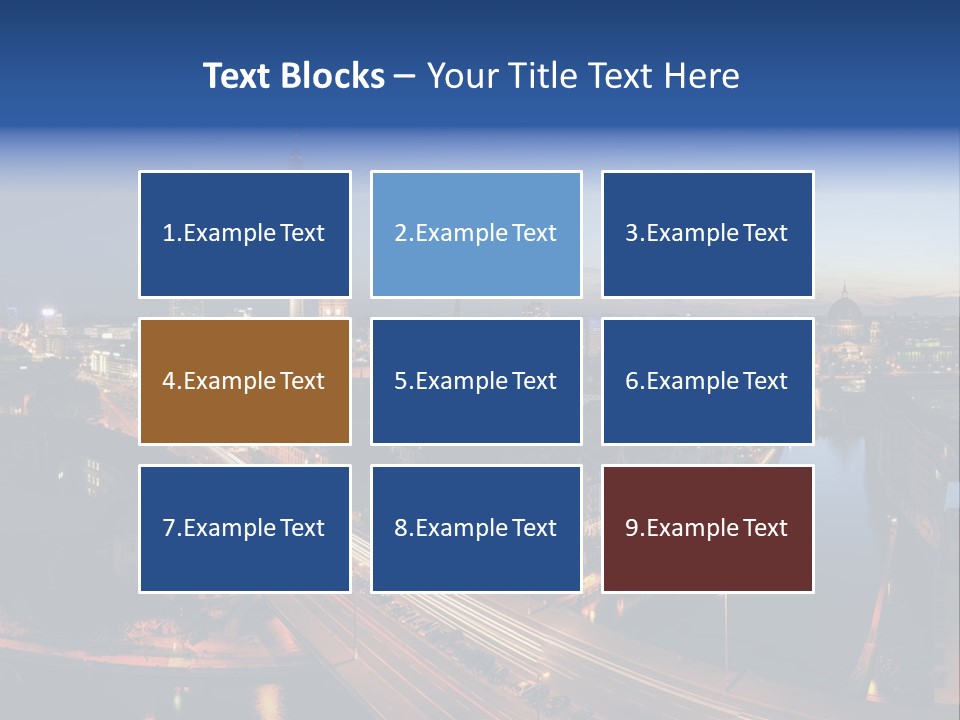 Panorama Tower Wall PowerPoint Template