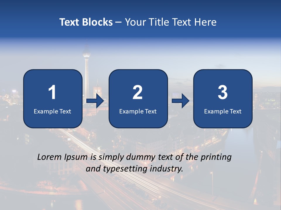 Panorama Tower Wall PowerPoint Template