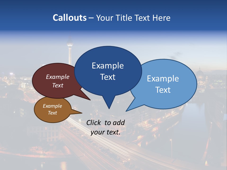 Panorama Tower Wall PowerPoint Template