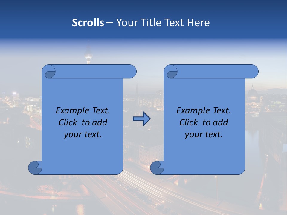 Panorama Tower Wall PowerPoint Template