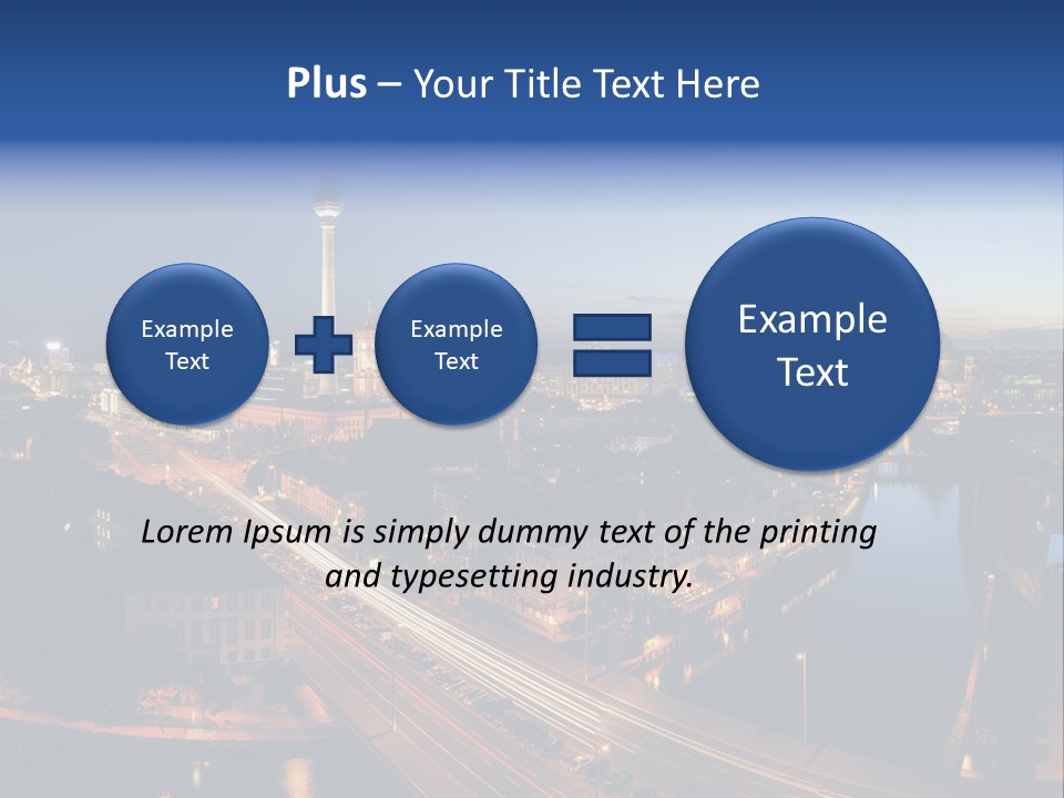 Panorama Tower Wall PowerPoint Template