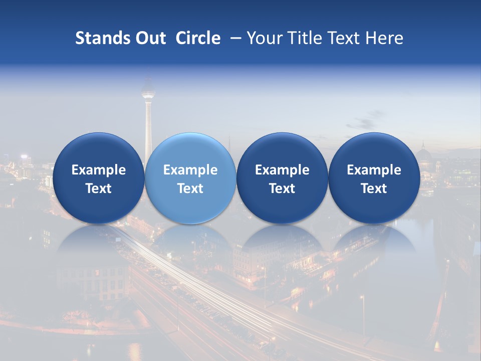 Panorama Tower Wall PowerPoint Template