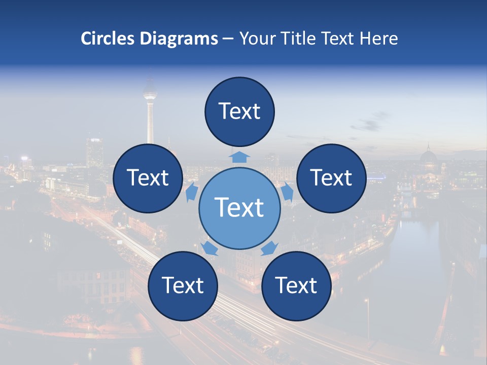 Panorama Tower Wall PowerPoint Template