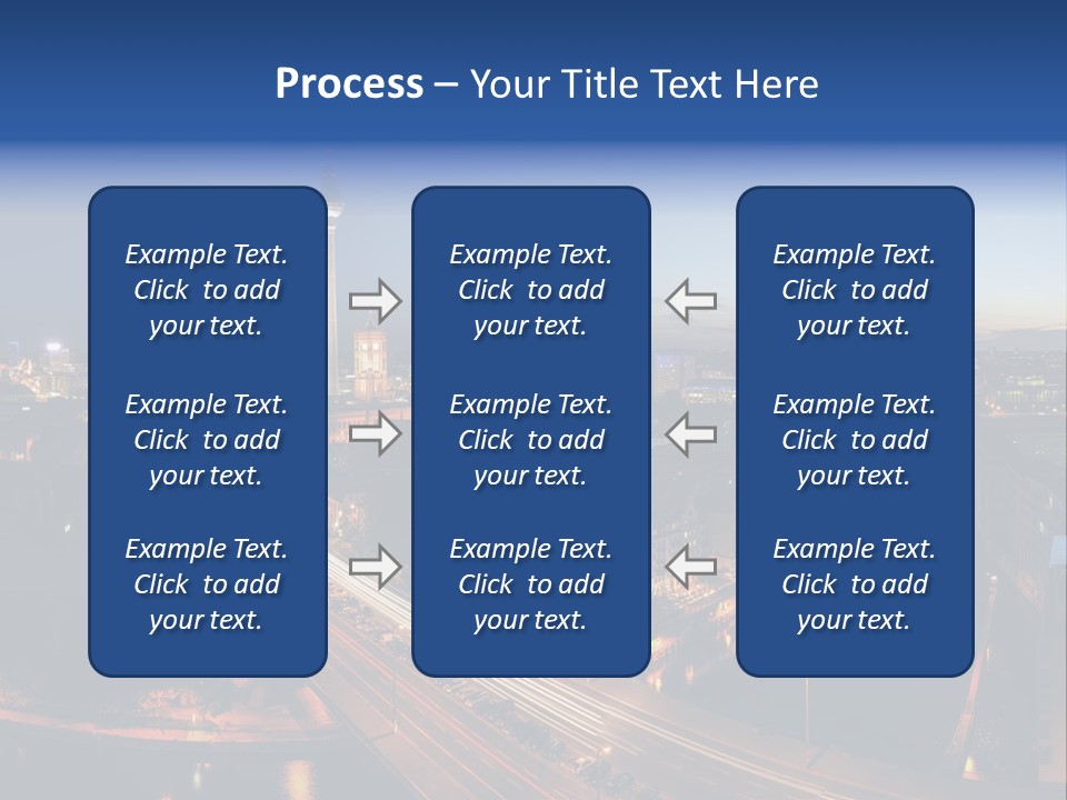 Panorama Tower Wall PowerPoint Template