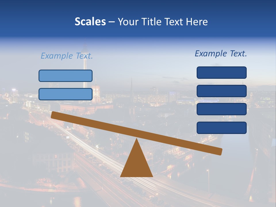 Panorama Tower Wall PowerPoint Template