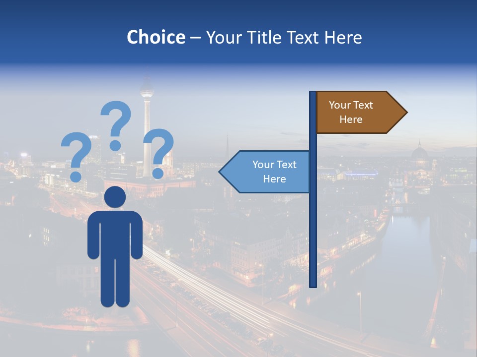 Panorama Tower Wall PowerPoint Template