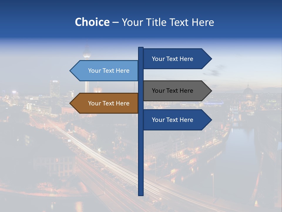 Panorama Tower Wall PowerPoint Template