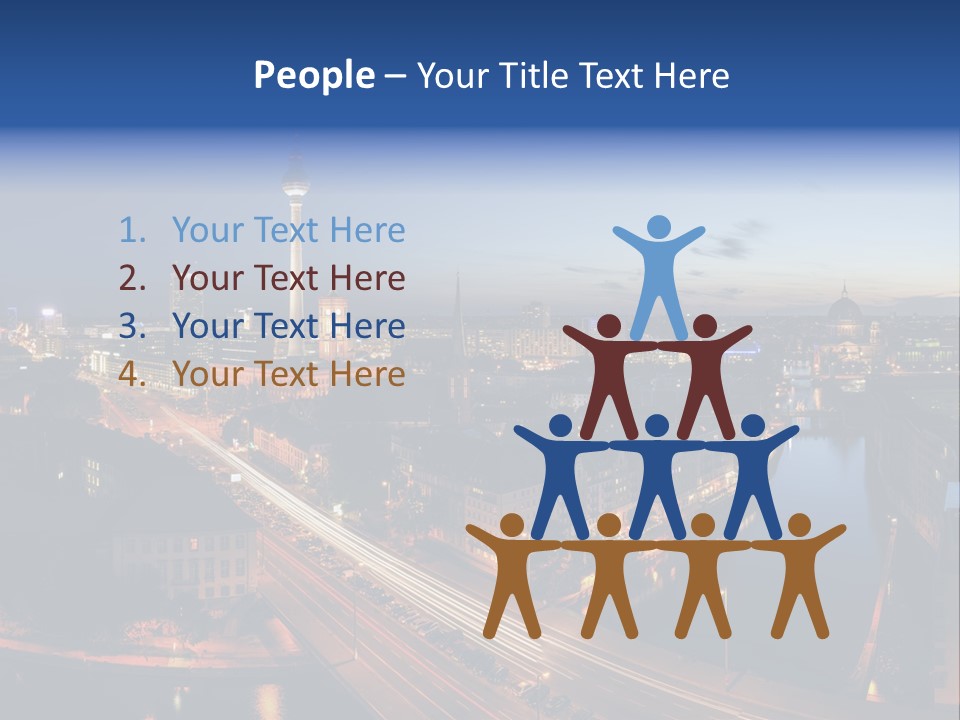 Panorama Tower Wall PowerPoint Template