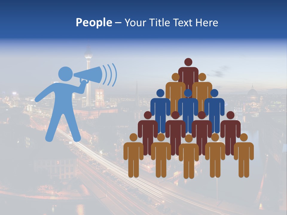 Panorama Tower Wall PowerPoint Template