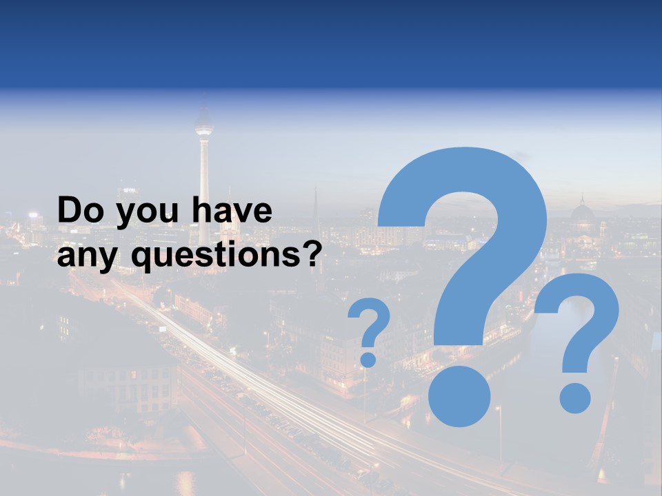 Panorama Tower Wall PowerPoint Template