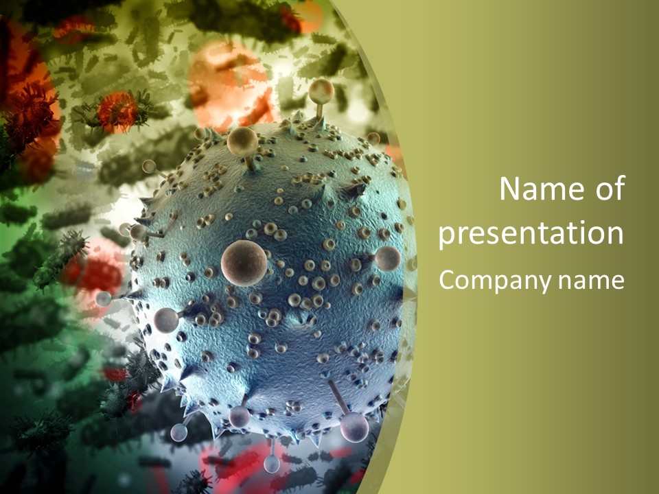 Small Micro Disease PowerPoint Template