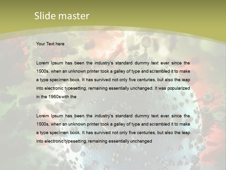 Small Micro Disease PowerPoint Template