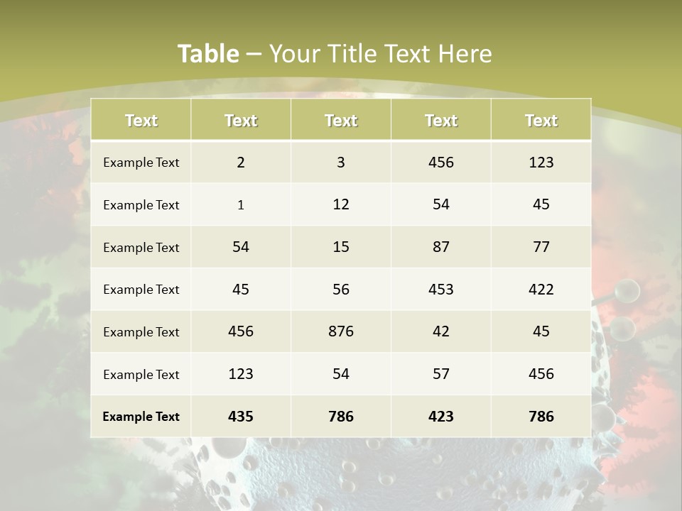 Small Micro Disease PowerPoint Template