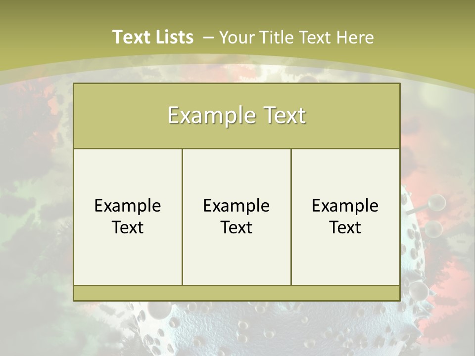 Small Micro Disease PowerPoint Template