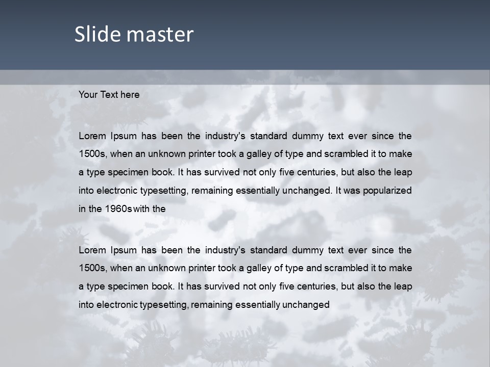 Human Hiv Illustration PowerPoint Template