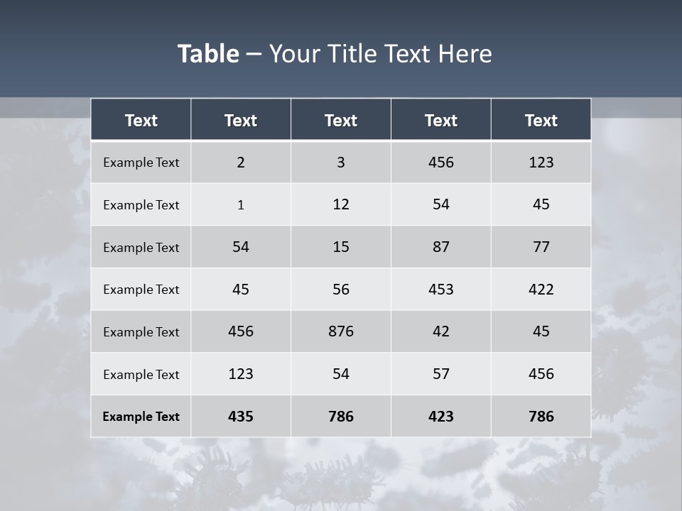 Human Hiv Illustration PowerPoint Template