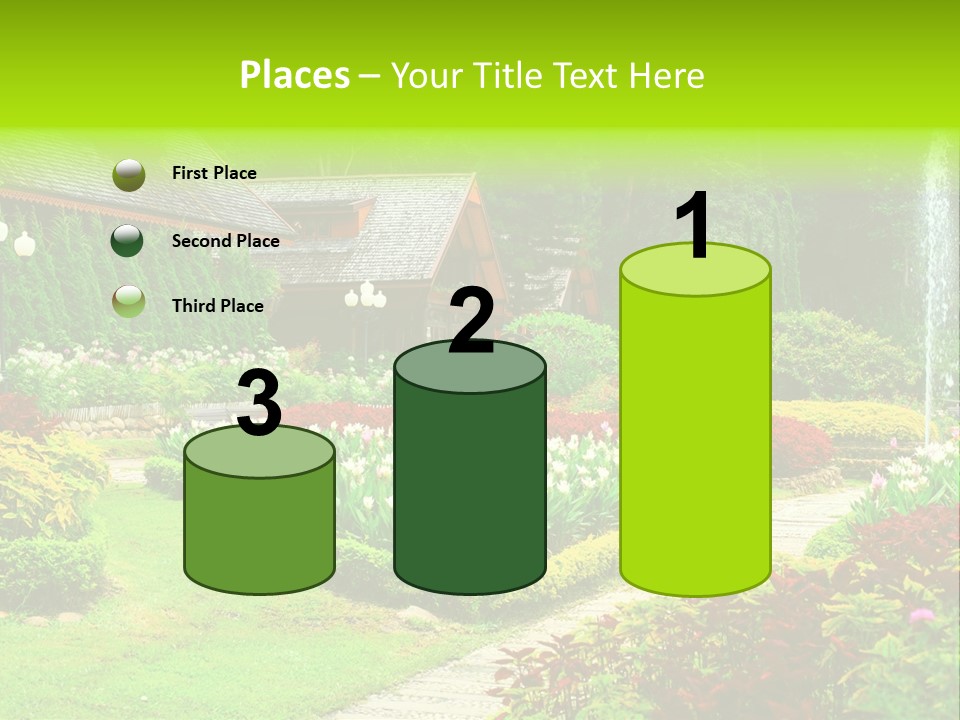 Solitude Green Stone PowerPoint Template