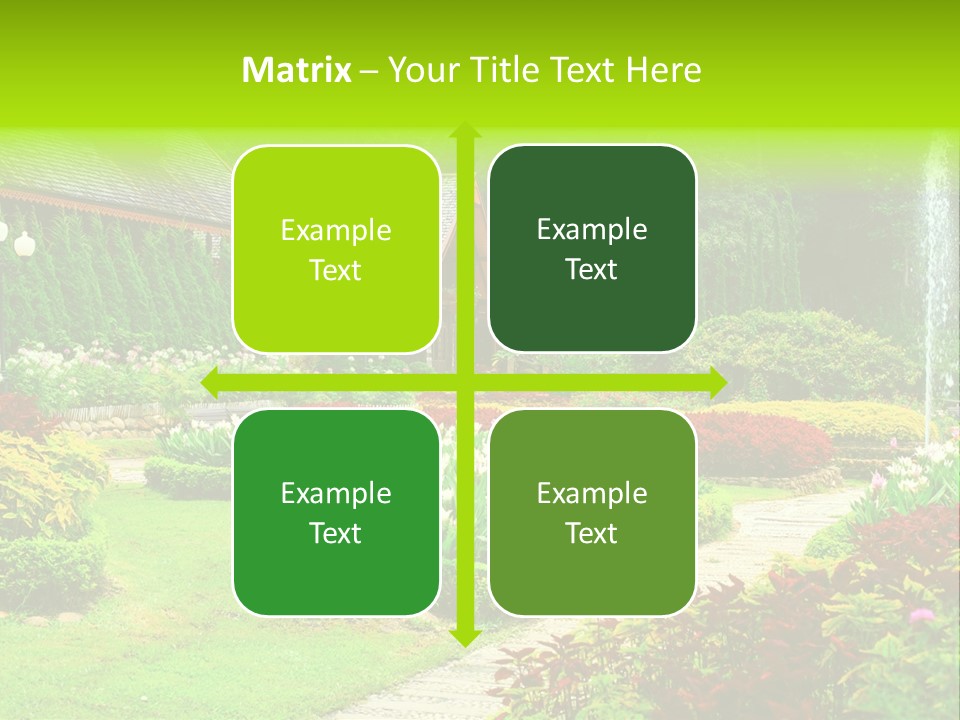 Solitude Green Stone PowerPoint Template