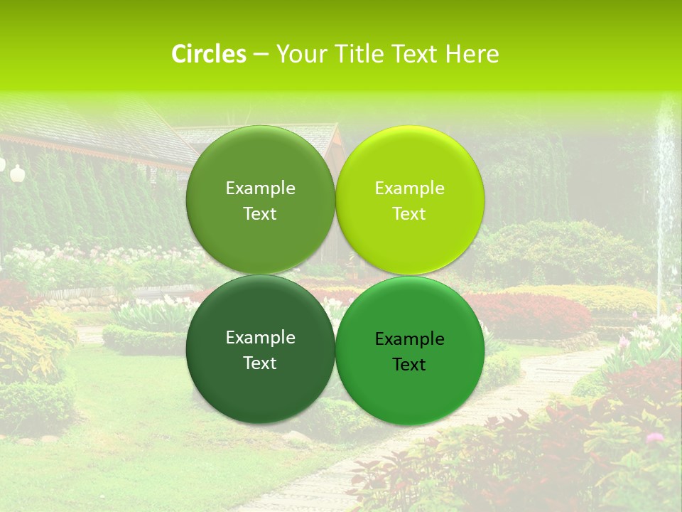 Solitude Green Stone PowerPoint Template