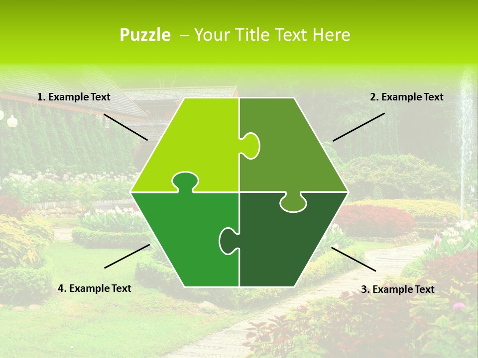 Solitude Green Stone PowerPoint Template