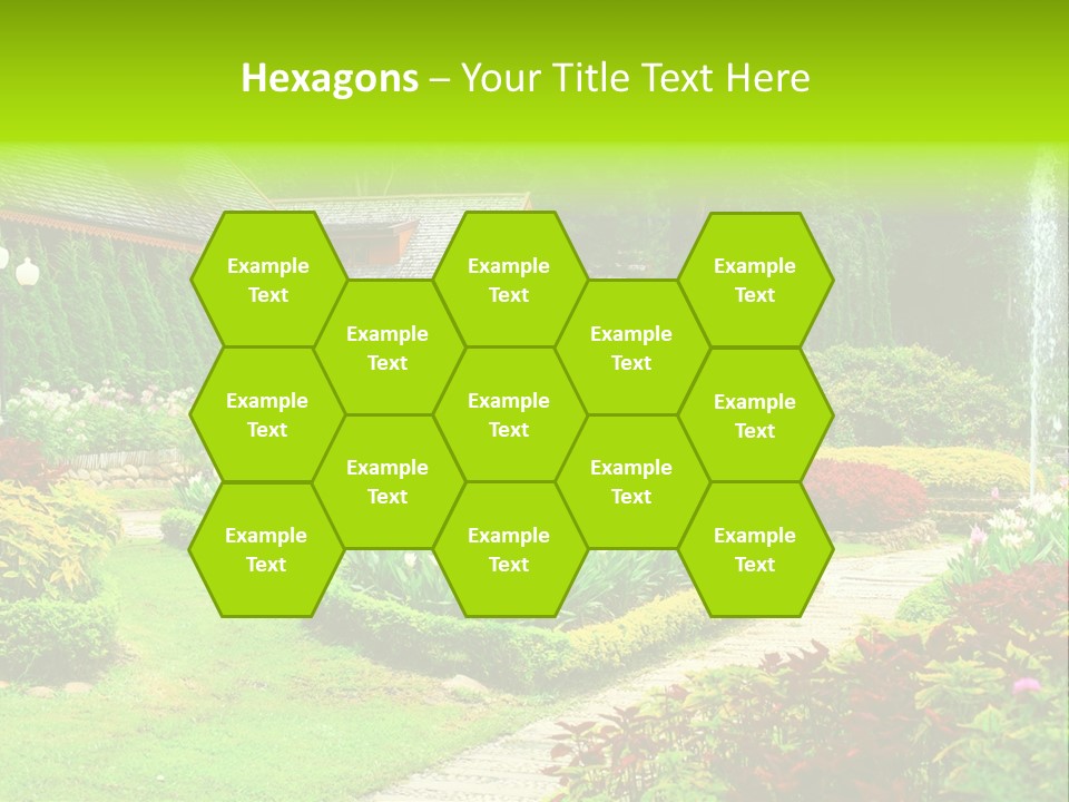 Solitude Green Stone PowerPoint Template