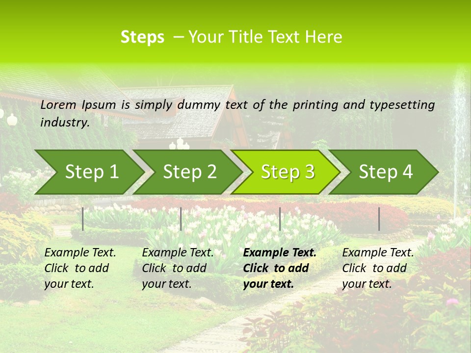 Solitude Green Stone PowerPoint Template