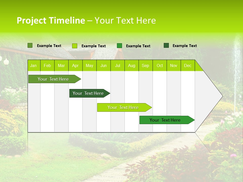 Solitude Green Stone PowerPoint Template