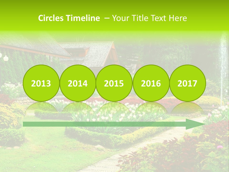 Solitude Green Stone PowerPoint Template