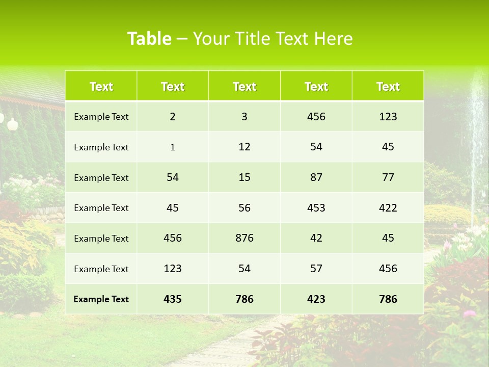 Solitude Green Stone PowerPoint Template