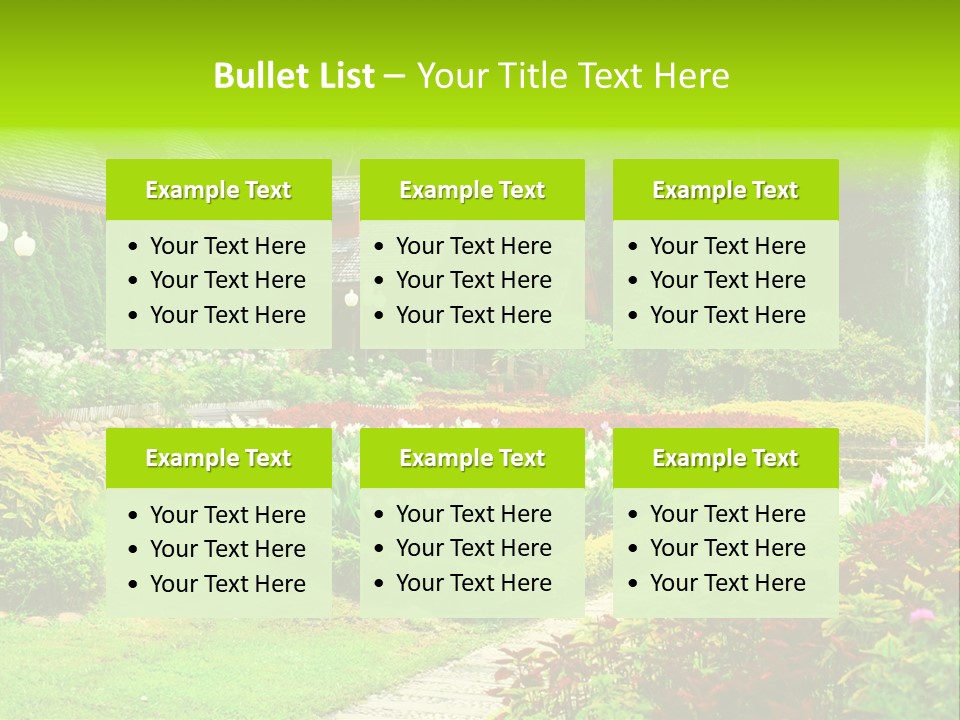 Solitude Green Stone PowerPoint Template