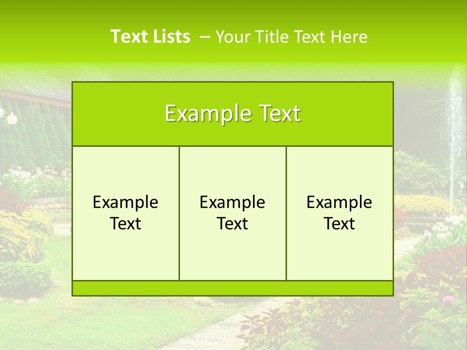 Solitude Green Stone PowerPoint Template