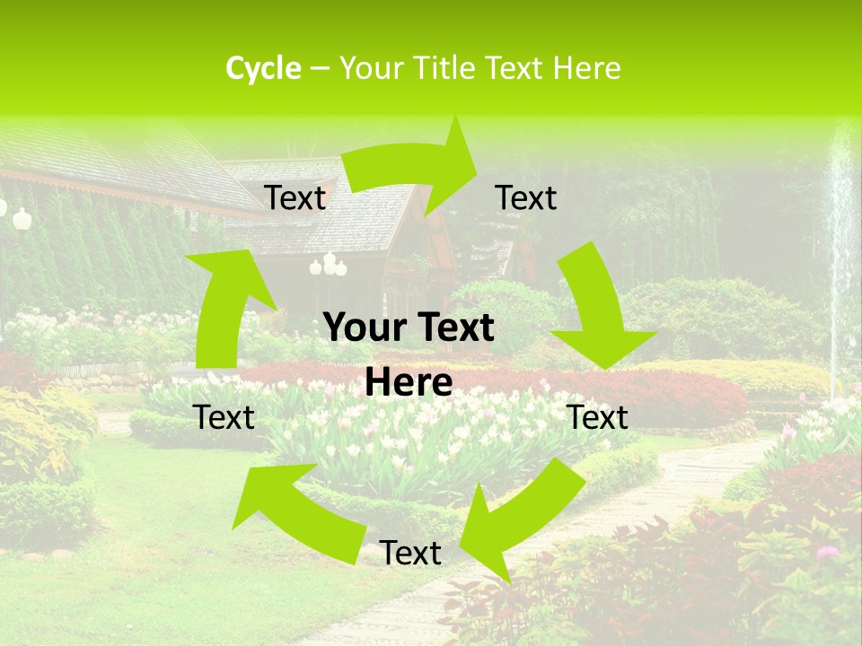 Solitude Green Stone PowerPoint Template