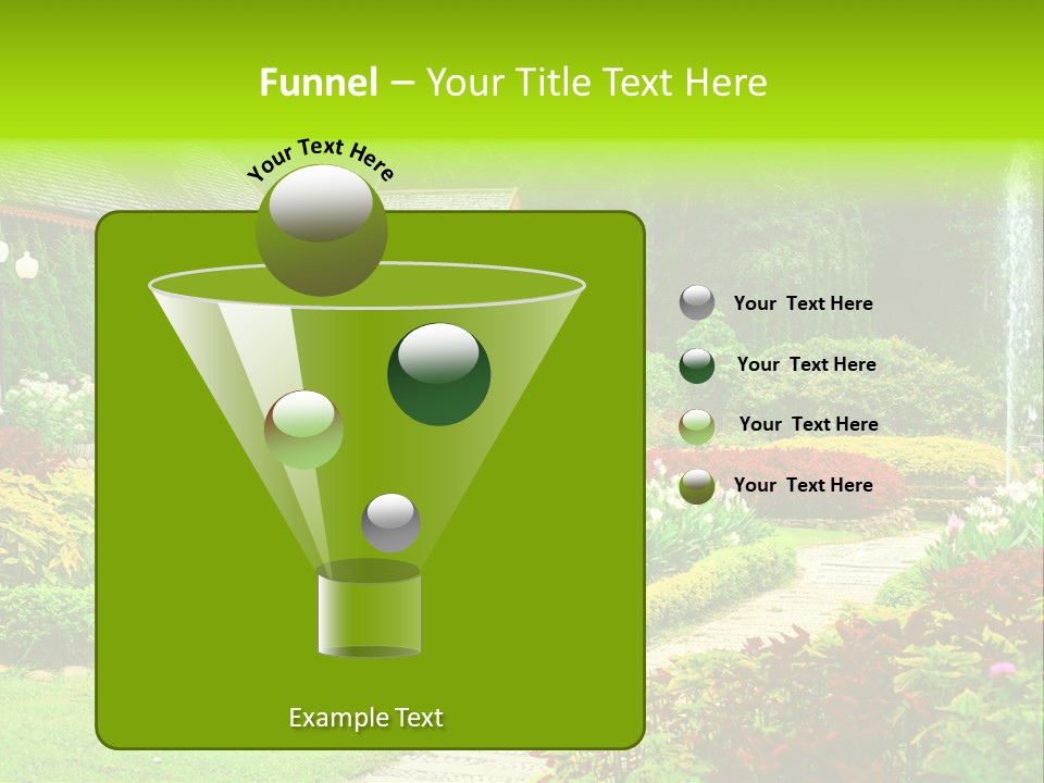 Solitude Green Stone PowerPoint Template