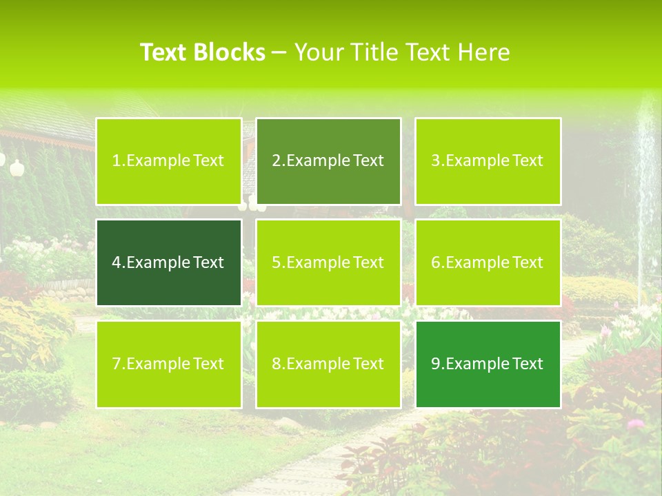 Solitude Green Stone PowerPoint Template