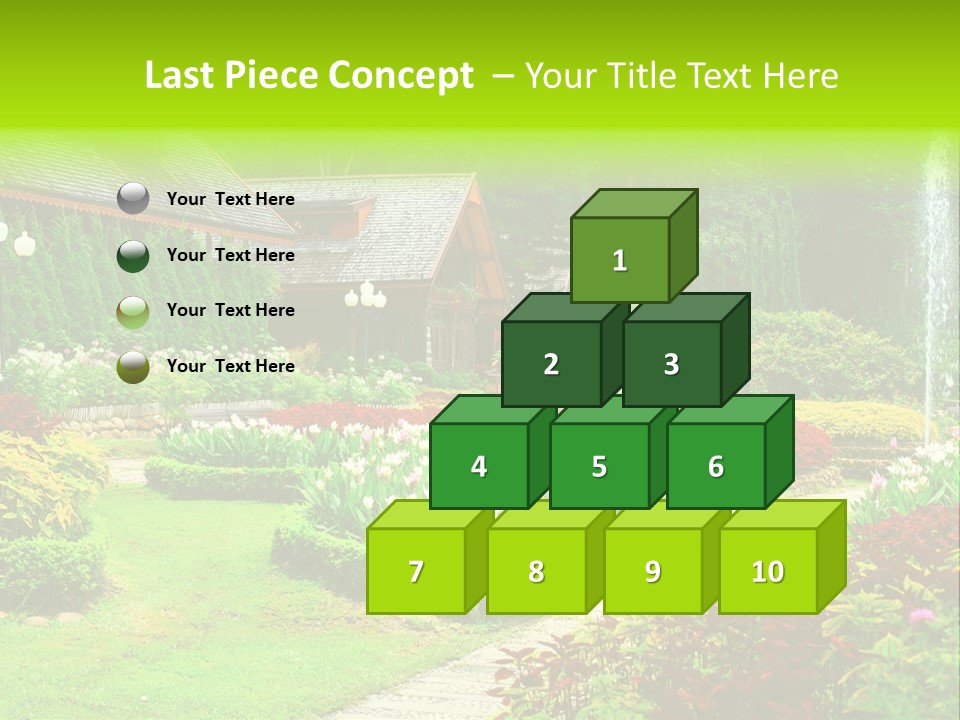 Solitude Green Stone PowerPoint Template