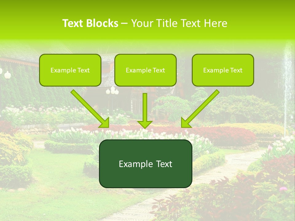Solitude Green Stone PowerPoint Template
