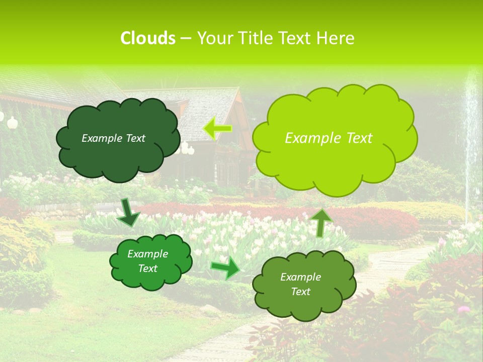 Solitude Green Stone PowerPoint Template