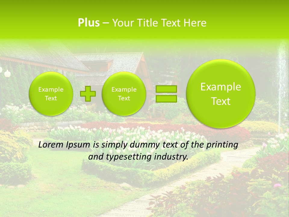 Solitude Green Stone PowerPoint Template