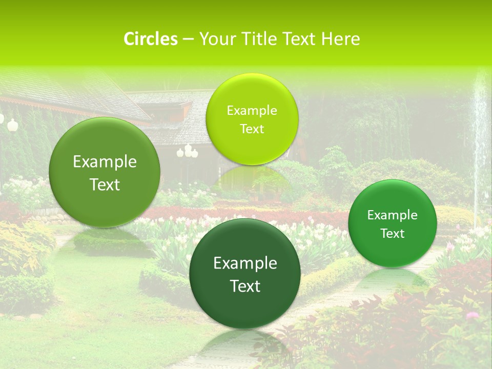 Solitude Green Stone PowerPoint Template
