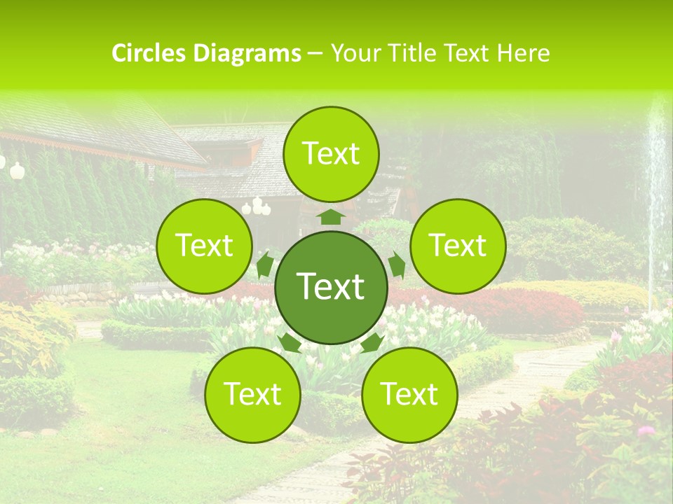 Solitude Green Stone PowerPoint Template