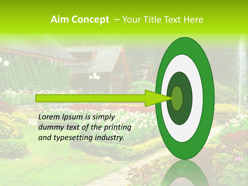 Solitude Green Stone PowerPoint Template