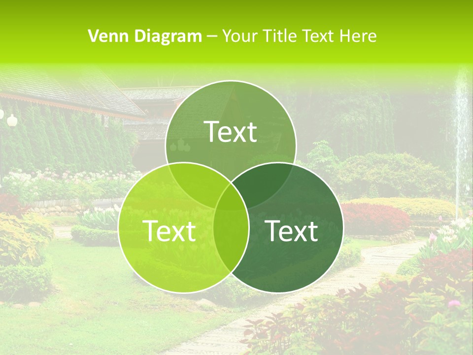 Solitude Green Stone PowerPoint Template