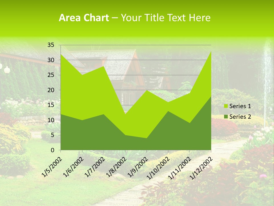 Solitude Green Stone PowerPoint Template